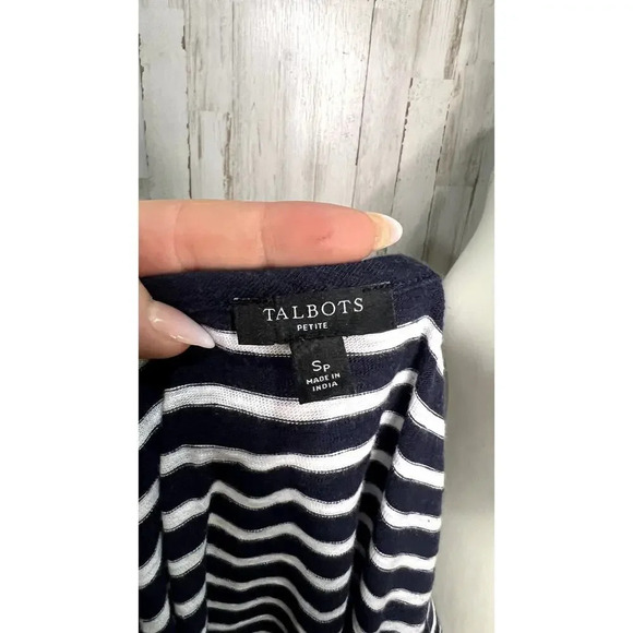 Talbots Petite Women's Size Small Striped T-Shirt Dress Multicolor Short Sleeve - Picture 5 of 5